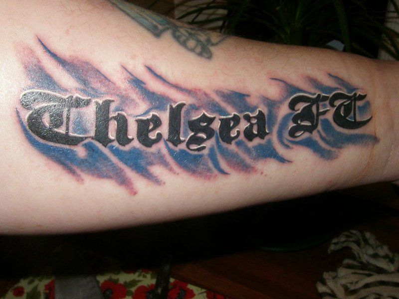 Chelsea FC tattoo arm