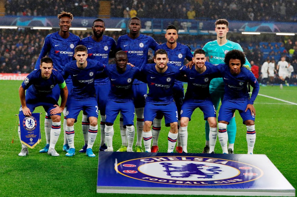 chelsea players with their jersey numbers